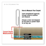 Everlife Chair Mat For Extra High Pile Carpet, 60 X 72, Clear, Ships In 4-6 Business Days