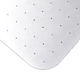 Ecotex Marlon Bioplus Rectangular Polycarbonate Chair Mat For Low/medium Pile Carpets, Rectangular, 35 X 47, Clear