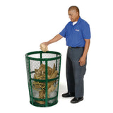 Steel Mesh Corrosion Resistant Trash Can, 48 Gal, Green, Ships In 1-3 Business Days