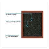 Satin Aluminum-frame Recycled Rubber Bulletin Boards, 60.5 X 36.5, Confetti Surface, Ships In 7-10 Business Days