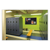 Satin Aluminum-frame Recycled Rubber Bulletin Boards, 60.5 X 36.5, Confetti Surface, Ships In 7-10 Business Days