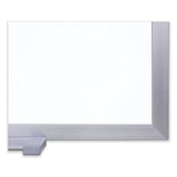 Magnetic Porcelain Whiteboard With Satin Aluminum Frame, 72.5 X 48.5, White Surface, Ships In 7-10 Business Days