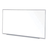Magnetic Porcelain Whiteboard With Aluminum Frame, 120.59 X 60.47, White Surface, Satin Aluminum Frame,ships In 7-10 Bus Days