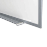 Magnetic Porcelain Whiteboard With Aluminum Frame, 144.59 X 60.47, White Surface, Satin Aluminum Frame,ships In 7-10 Bus Days