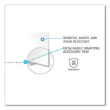 Magnetic Porcelain Whiteboard With Satin Aluminum Frame And Map Rail, 96.53 X 60.47, White Surface, Ships In 7-10 Bus Days