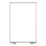 Floor Partition With Aluminum Frame, 48.06 X 2.04 X 71.86, White, Ships In 7-10 Business Days
