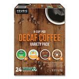 Decaf Variety Coffee K-cups, Assorted Flavors, 0.38 Oz K-cup, 24/box