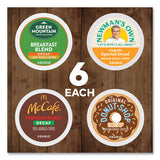 Decaf Variety Coffee K-cups, Assorted Flavors, 0.38 Oz K-cup, 24/box