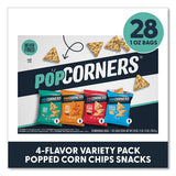 Popped Corn Chips Snacks Variety Pack, Assorted Flavors, 1 Oz Bag, 28/pack, Ships In 1-3 Business Days