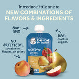 Natural Baby Food Pouches For Toddler 12+ Months, Assorted Flavors, 3.5 Oz Pouch, 12/carton