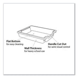 F1 Shallow Trays With Antimicrobial Protection For Storage Frames And Trolleys, 1.85 Gal, 12.28 X 16.81 X 3.25, Kiwi, 8/pack