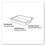 F1 Shallow Trays For Gratnells Storage Frames And Trolleys, 1 Section, 1.85 Gal, 12.28" X 16.81" X 3.25", Grass Green, 8/pack
