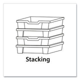 F2 Deep Trays For Gratnells Storage Frames And Trolleys, 1 Section, 3.57 Gal, 12.28" X 16.81" X 6.25", Royal Blue, 6/pack