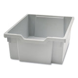 Callero Makerhub Trolley Set 01, Metal, (2) Magnetic Whiteboards, (4) F2 Deep Bins, 27.4" X 17.3" X 56.3", Silver/light Gray