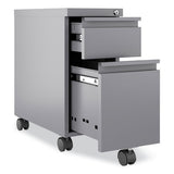Zip Mobile Pedestal File, 2 Drawer, Box/file, Legal/letter, Arctic Silver. 10 X 19.88 X 21.75, Ships In 4-6 Business Days