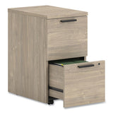 10500 Series Mobile Pedestal File, Left/right, 2-drawers: File/file, Legal/letter, Kingswood Walnut, 15.75" X 22.75" X 28"