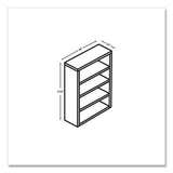 10500 Series Laminate Bookcase, Four Shelves, 36" X 13" X 57.13", Kingswood Walnut