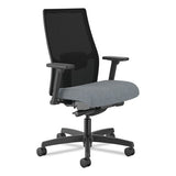 Ignition 2.0 4-way Stretch Mid-back Mesh Task Chair, Gray Adjustable Lumbar Support, Basalt/black, Ships In 7-10 Bus Days