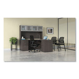 Ignition Series Guest Chair With Arms, Polyurethane Fabric Seat, 25" X 21.75" X 33.5", Black, Ships In 7-10 Business Days