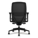 Nucleus Series Recharge Task Chair, Supports Up To 300 Lb, 16.63 To 21.13 Seat Height, Iron Ore Seat, Black Back, Black Base