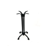Topalit Tables, Round, 24" Dia X 42"h, Washington Pine Top, Black Aluminum Base/legs