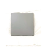 Topalit Tables, Square, 32 X 32 X 42, Brushed Silver Top, Black Aluminum Base/legs