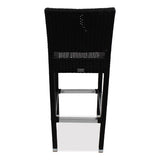 Gama Series Barstools, Supports Up To 300 Lb, 31.25" Seat Height, Chocolate Seat, Chocolate Back, Chocolate Base
