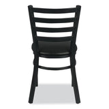 White Horse Series Side Chairs, Supports Up To 300 Lb, 18" Seat Height, Black Seat/back/base