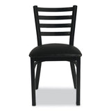 White Horse Series Side Chairs, Supports Up To 300 Lb, 18" Seat Height, Black Seat/back/base