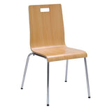 Pedestal Table With Four Natural Jive Series Chairs, Round, 36" Dia X 29h, Crisp Linen, Ships In 4-6 Business Days