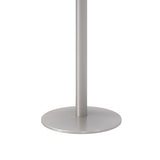 Pedestal Bistro Table With Four Natural Jive Series Barstools, Round, 36" Dia X 41h, Designer White, Ships In 4-6 Bus Days