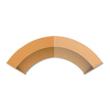Reception Desk With Polycarbonate, 72 X 32 X 46, Cherry, Ships In 1-3 Business Days