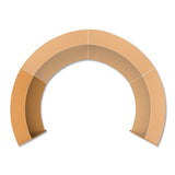 Reception Desk With Polycarbonate, 72 X 32 X 46, Cherry, Ships In 1-3 Business Days