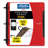 Flex Notebinder, 5-subject, Medium/college Rule, Randomly Assorted Cover Colors, (60) 11" X 8.5 Sheets
