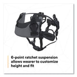 Securefit X5000 Series Safety Helmet, 6-point Pressure Diffusion Ratchet Suspension, White