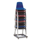 6500 Series Height Adj Heavy Duty Vinyl Swivel Stool W/backrest, Support 500 Lb, 24"-30" Seat Ht, Gray, Ships In 1-3 Bus Days