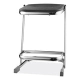 6600 Series Elephant Z-stool, Backless, Supports Up To 500lb, 22" Seat Height, Black Seat, Chrome Frame,ships In 1-3 Bus Days