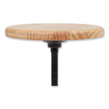6800 Series Height Adj Wood Seat Swivel Stool, Supports 300 Lb, 19"-25" Seat Ht, Maple Seat/black Base, Ships In 1-3 Bus Days
