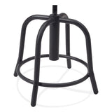 6800 Series Height Adj Metal Seat Stool, Supports 300 Lb, 18" To 24" Seat Ht, Blueberry Seat/black Base,ships In 1-3 Bus Days