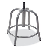 6800 Series Height Adj Metal Seat Swivel Stool, Supports 300lb, 18"-24" Seat Ht,burgundy Seat/gray Base,ships In 1-3 Bus Days