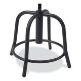6800 Series Height Adj Metal Seat Stool, Supports 300 Lb, 18"-24" Seat Ht, Burgundy Seat, Black Base, Ships In 1-3 Bus Days