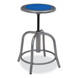 6800 Series Height Adj Metal Seat Stool, Supports 300 Lb, 18"-24" Seat Ht, Persian Blue Seat/gray Base, Ships In 1-3 Bus Days