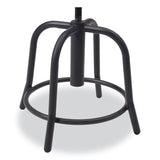 6800 Series Height Adj Metal Seat Stool, Supports 300 Lb, 18"-24" Seat Ht, Persian Blue Seat/black Base,ships In 1-3 Bus Days