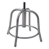 6800 Series Height Adj Fabric Padded Seat Stool, Supports 300lb, 18"-25" Ht, Cobalt Blue Seat/gray Base,ships In 1-3 Bus Days