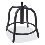6800 Series Height Adj Fabric Padded Seat Stool, Support 300lb, 18"-25" Ht, Cobalt Blue Seat/black Base,ships In 1-3 Bus Days