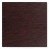 Cafe Table, 36" Diameter X 30h, Round Top/x-base, Mahogany Top, Gray Base, Ships In 1-3 Business Days