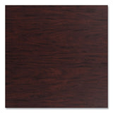 Cafe Table, 36w X 36d X 42h, Square Top/round Base, Mahogany Top, Gray Base, Ships In 1-3 Business Days