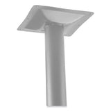 Cafe Table, 36w X 36d X 36h, Square Top/round Base, Gray Nebula Top, Gray Base, Ships In 1-3 Business Days