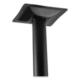 Cafe Table, 36w X 36d X 30h, Square Top/round Base, Gray Nebula Top, Black Base, Ships In 1-3 Business Days