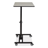 Sit-stand Student's Desk, 20.75" X 26" X 27.75" To 44.5", Gray Nebula, Ships In 1-3 Business Days